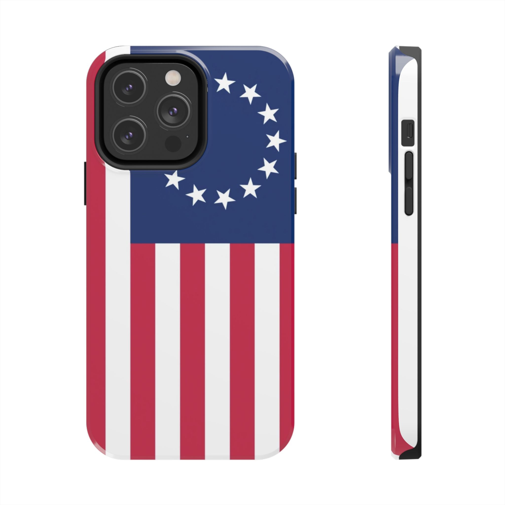 Betsy Ross Flag Tough Phone Case — Vintage 13-Star American Patriotic Cover