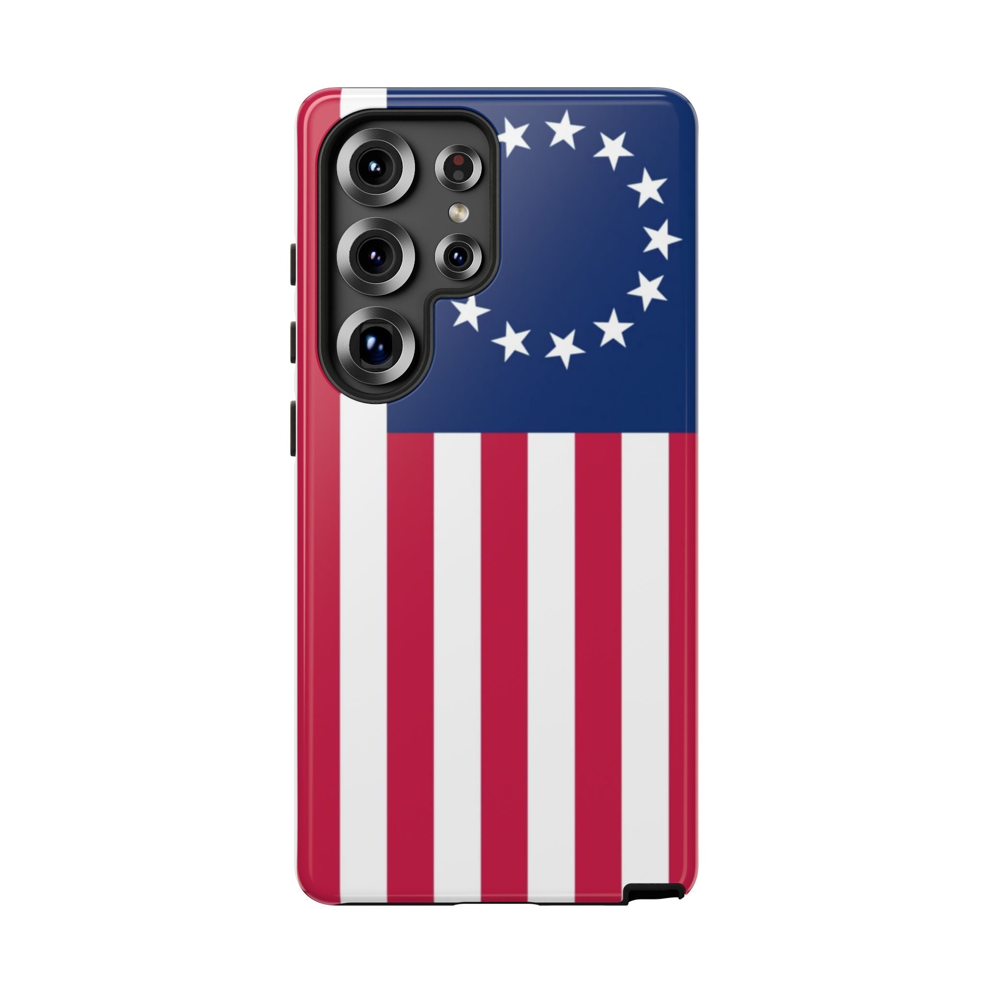 Betsy Ross Flag Tough Phone Case — Patriotic 13-Star American Protective Cover
