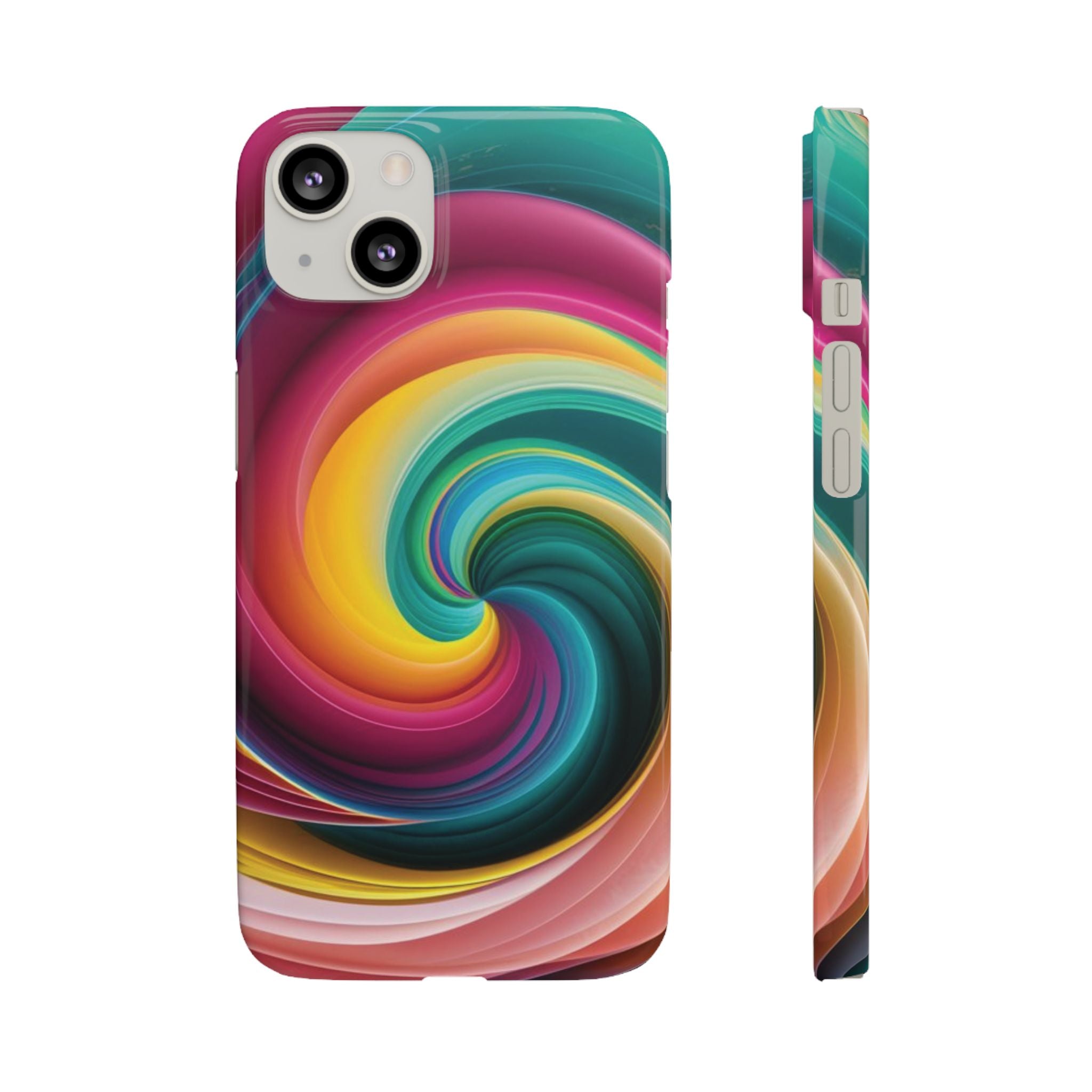 Colorful Abstract Swirl Phone Case I phone 18-13