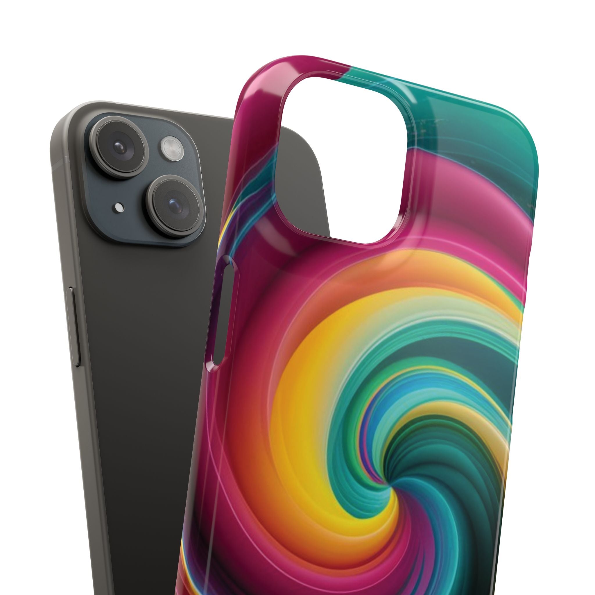 Colorful Abstract Swirl Phone Case I phone 18-13