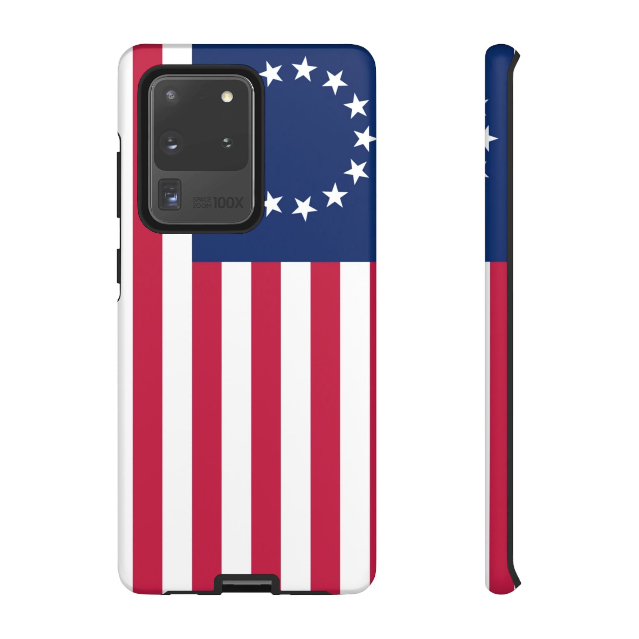 Betsy Ross Flag Tough Phone Case — Patriotic 13-Star American Protective Cover