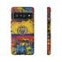 Phone Case, Ecuadorian Flag Paint Splash Design For Samsung And Google Pixel