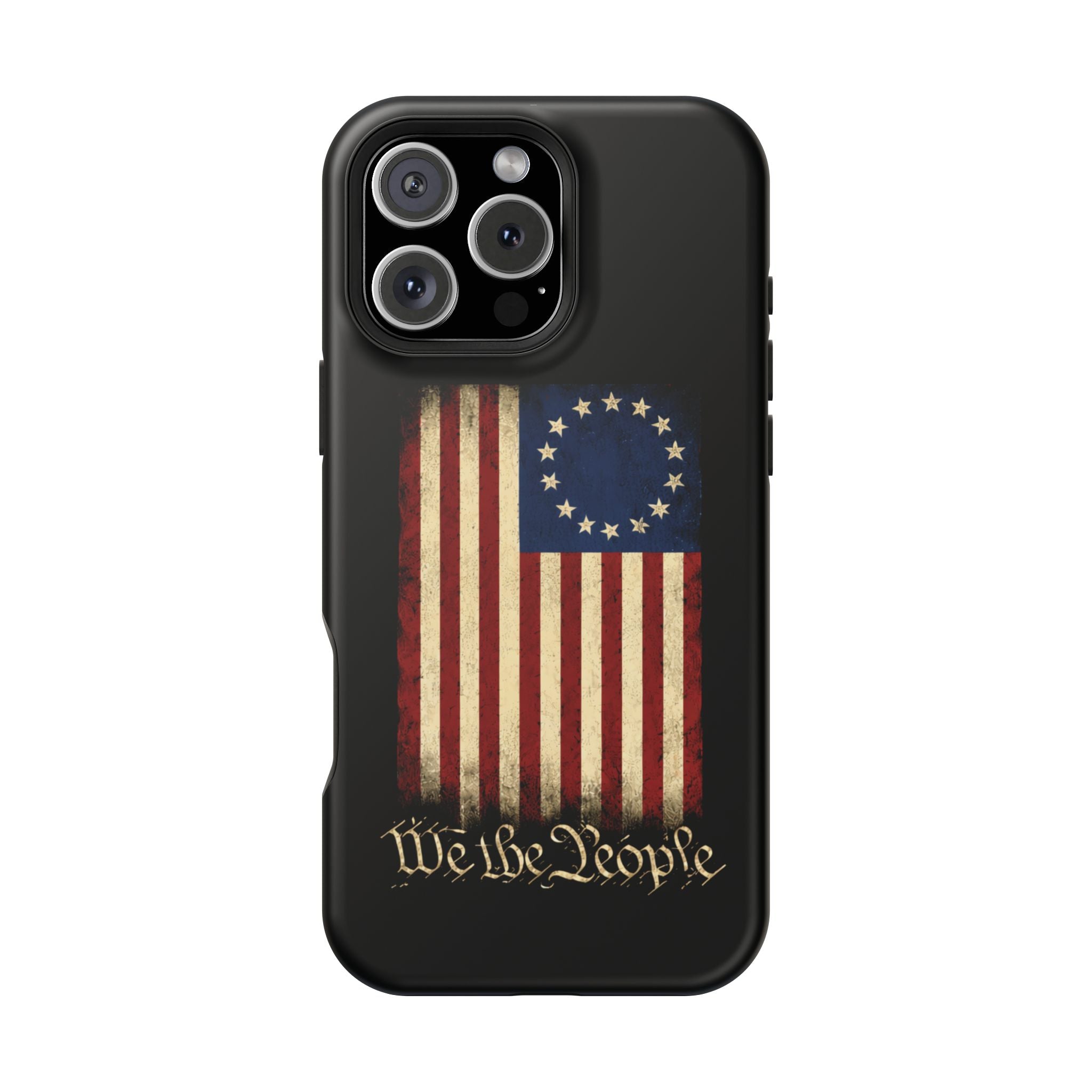 Phone Case — Vintage Betsy Ross Flag "We the People" Magnetic Impact-Resistant Case