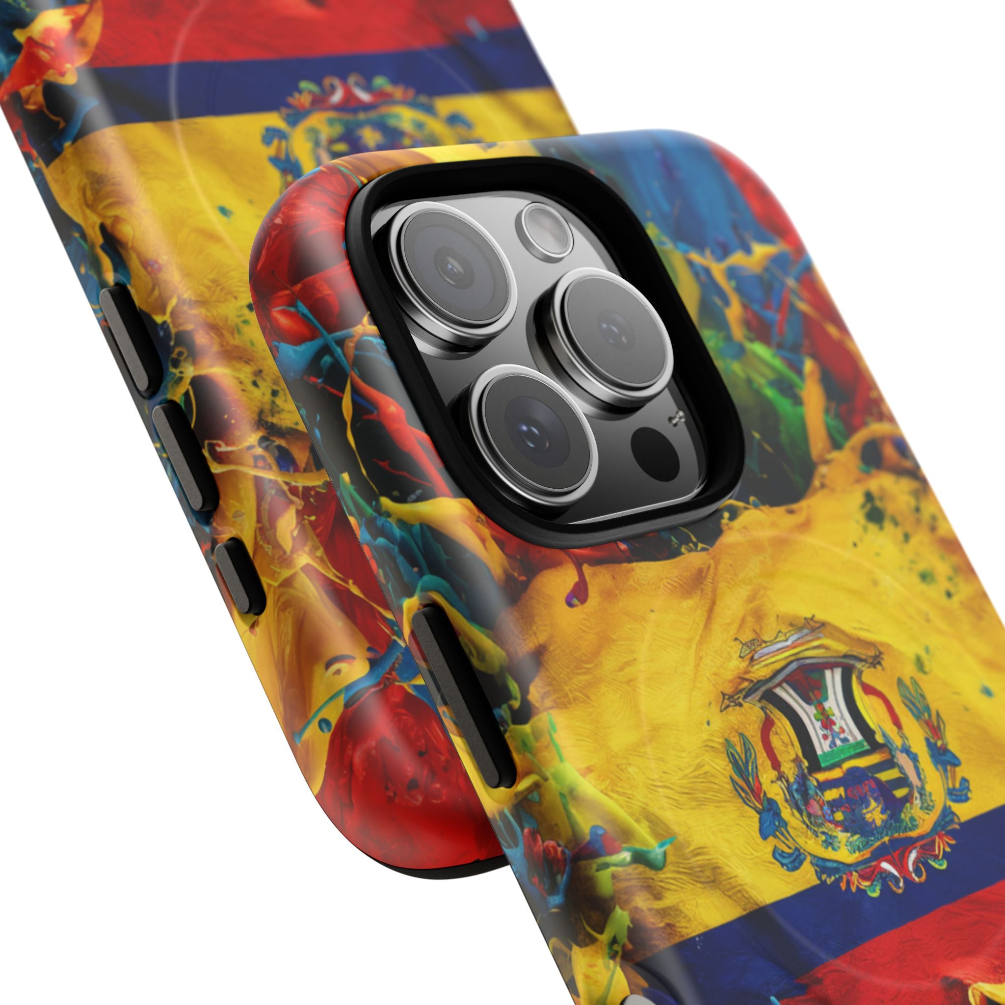 Paint Splash Phone Case, Ecuadorian design fits Iphone 14-16
