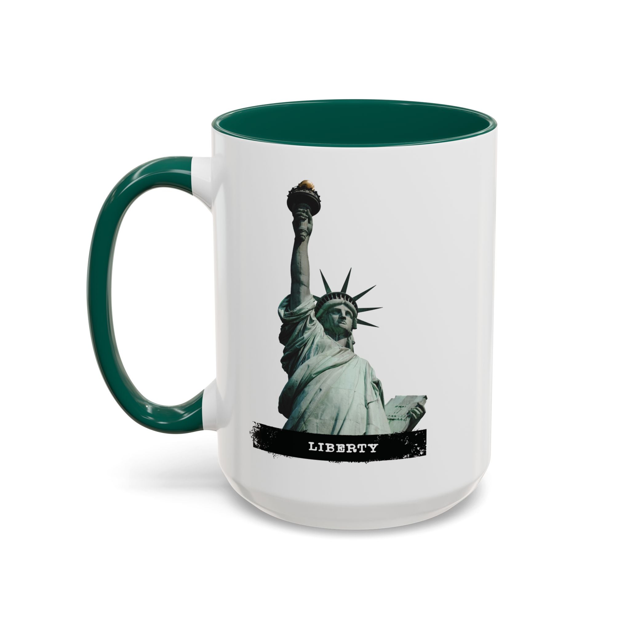 Statue of Liberty Ceramic Mug — Colorful 11oz & 15oz Patriotic Coffee Cup