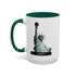 Statue of Liberty Ceramic Mug — Colorful 11oz & 15oz Patriotic Coffee Cup