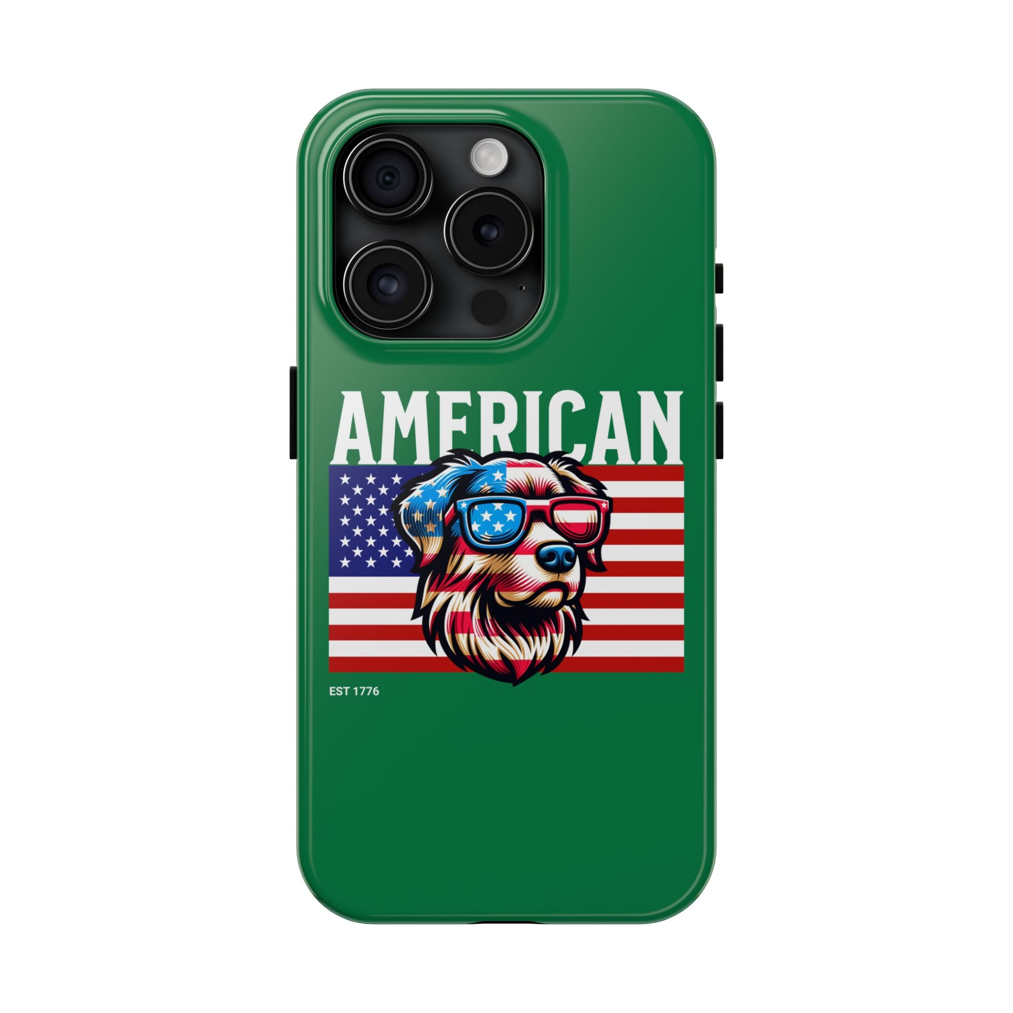 American Dog Flag Tough Phone Case — Patriotic USA Phone Case
