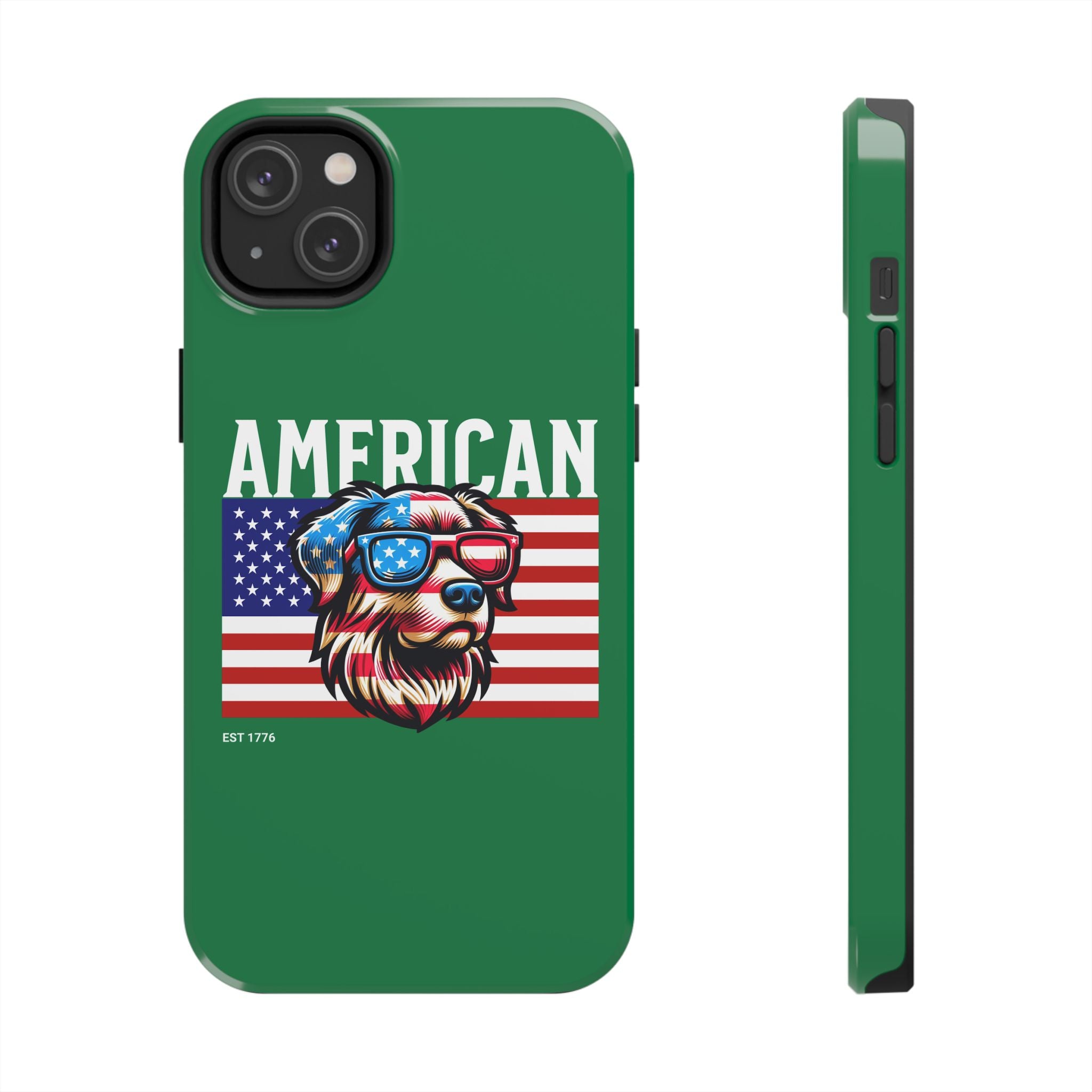 American Dog Flag Tough Phone Case — Patriotic USA Phone Case