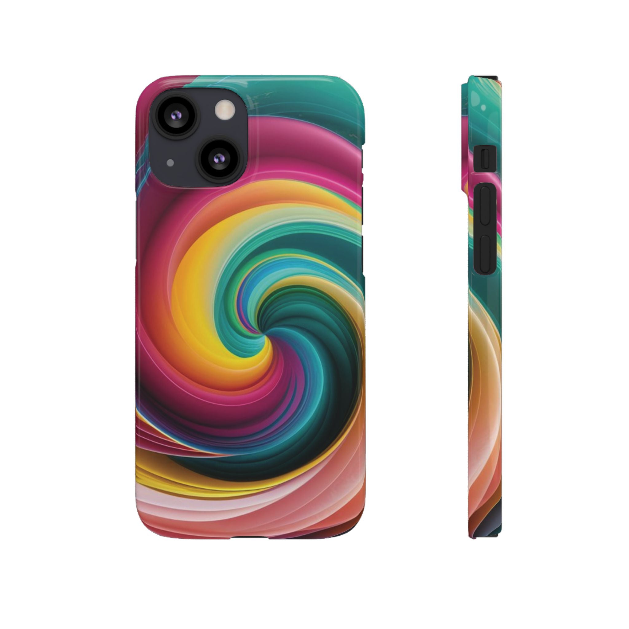 Colorful Abstract Swirl Phone Case I phone 18-13