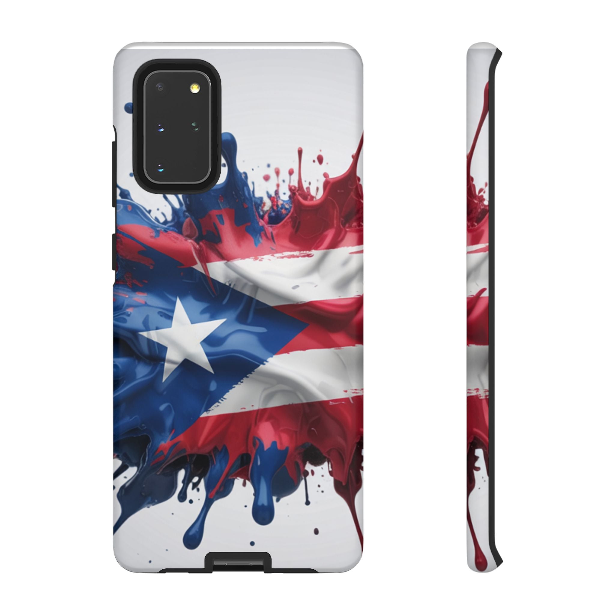 Phone Case For Samsung- Paint Splash Puerto Rican Flag