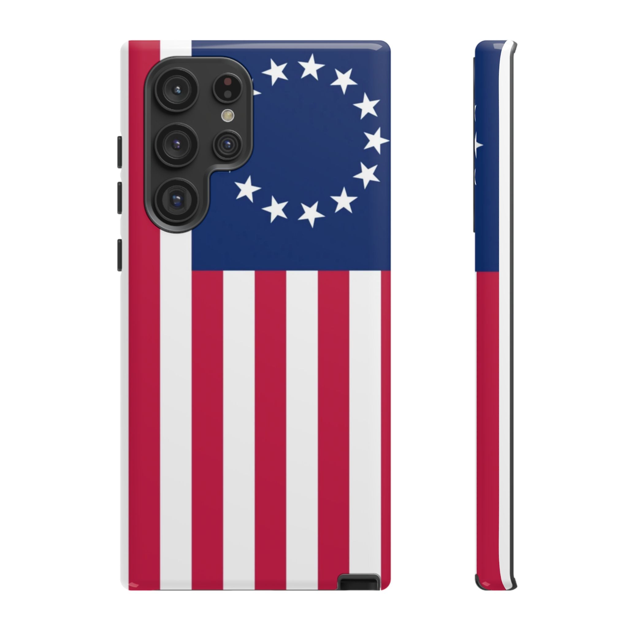 Betsy Ross Flag Tough Phone Case — Patriotic 13-Star American Protective Cover