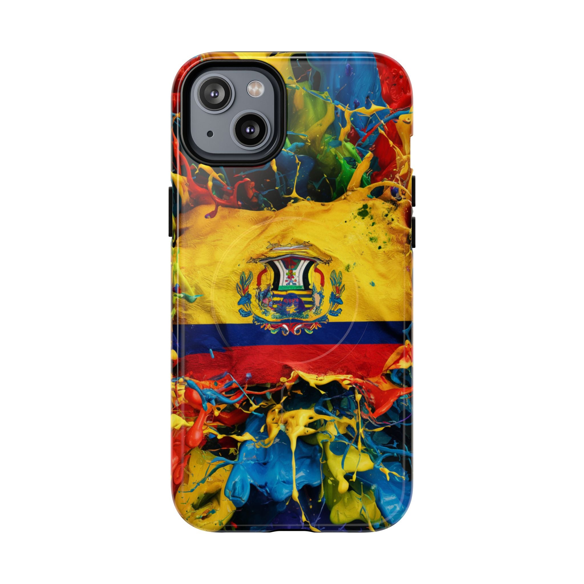 Paint Splash Phone Case, Ecuadorian design fits Iphone 14-16