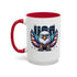 Independence Eagle Mug — Patriotic 15oz Coffee Cup for Fourth of July