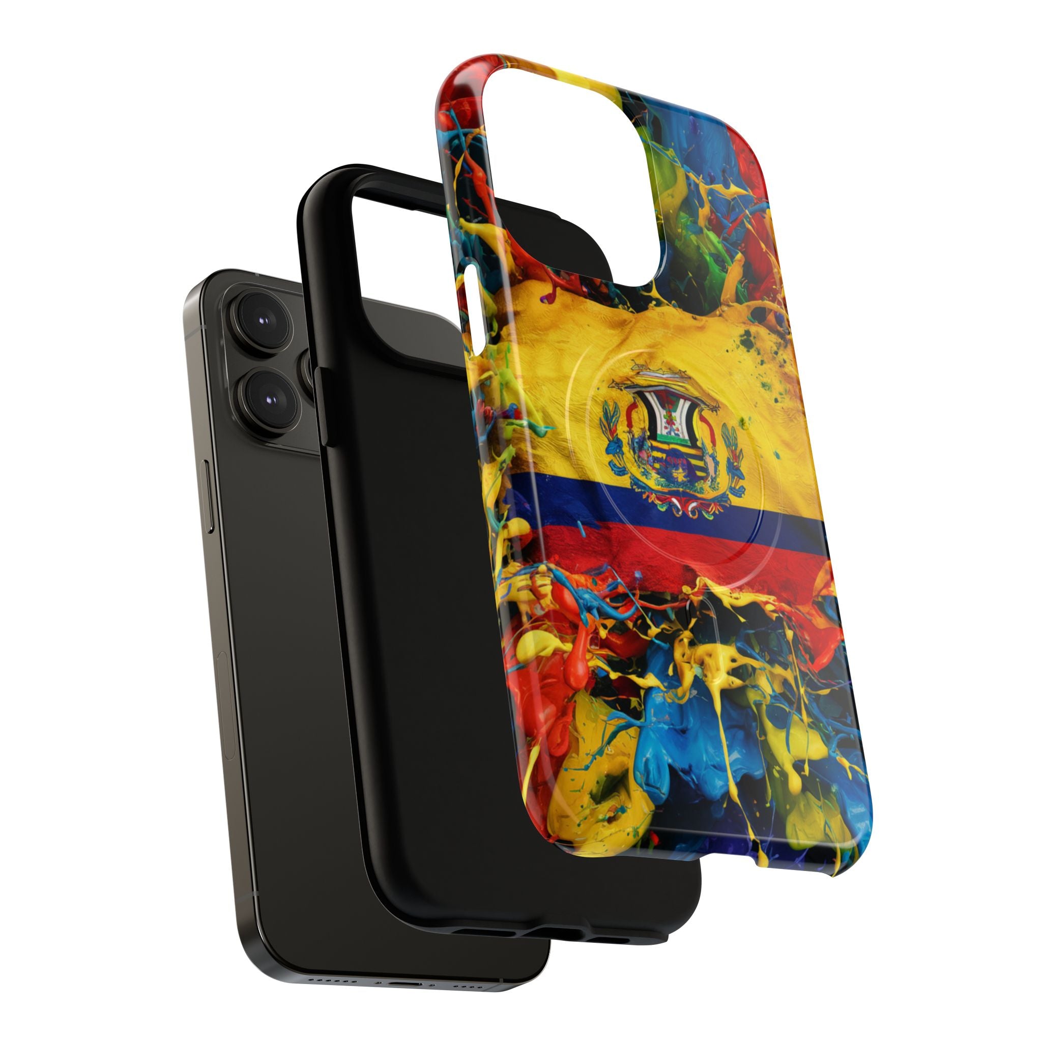 Paint Splash Phone Case, Ecuadorian design fits Iphone 14-16