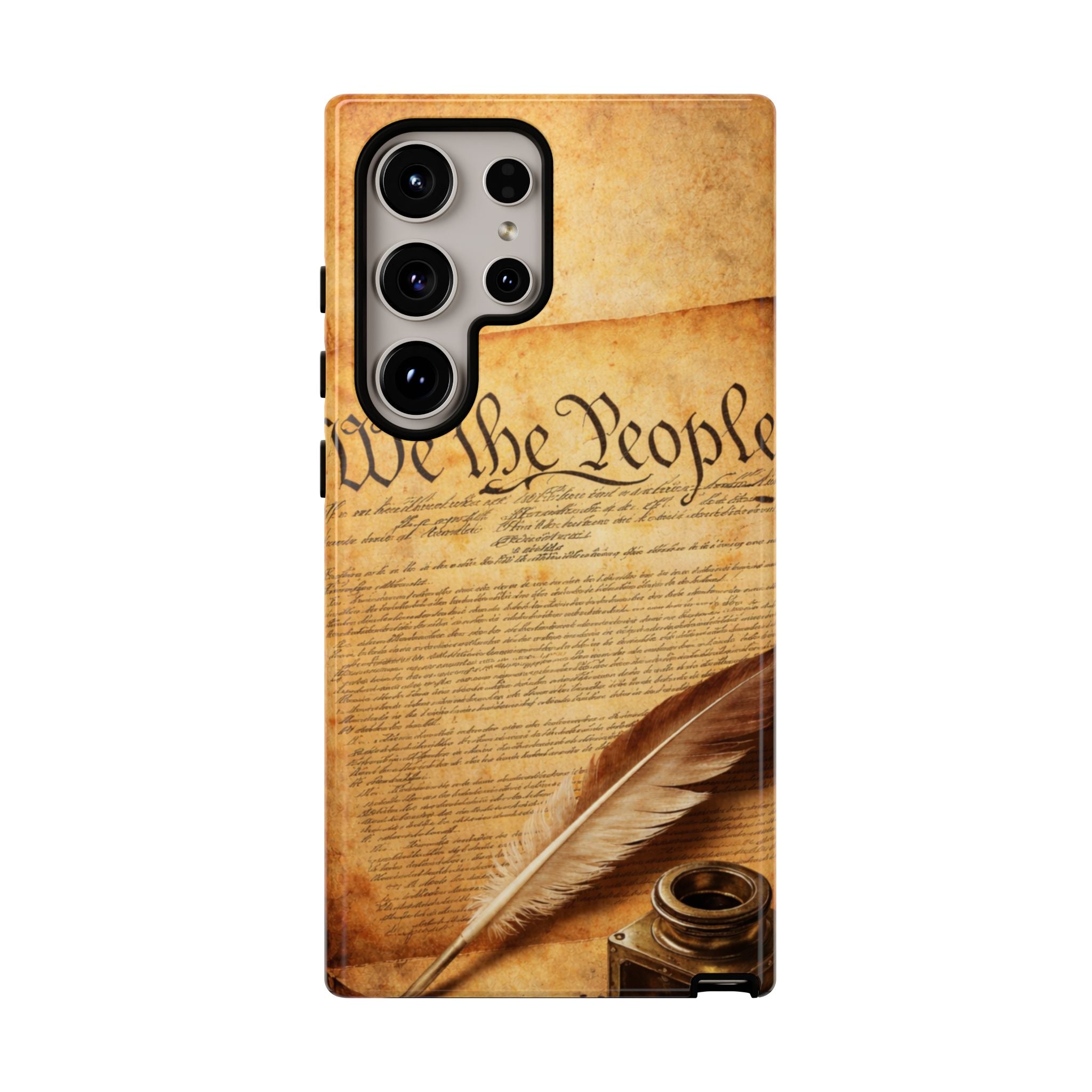 Phone Case — "We the People" Constitution Design with Quill & Ink (Patriotic)
