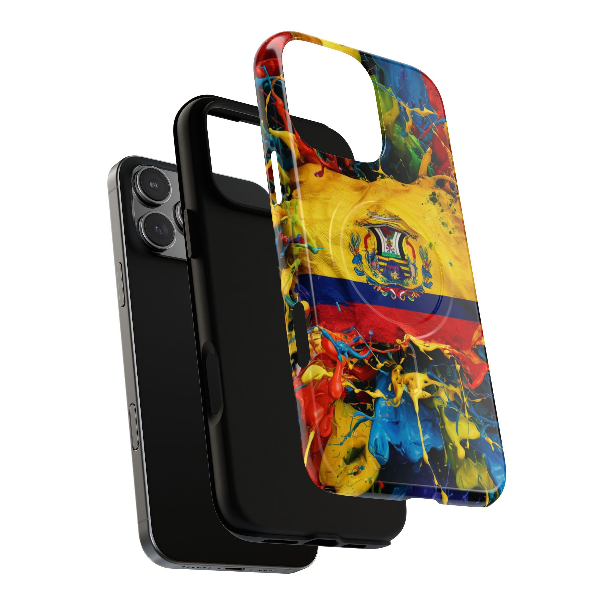 Paint Splash Phone Case, Ecuadorian design fits Iphone 14-16