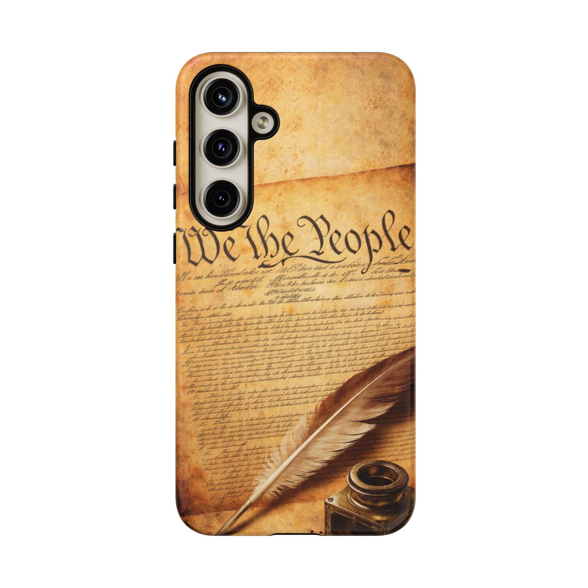 Phone Case — "We the People" Constitution Design with Quill & Ink (Patriotic)