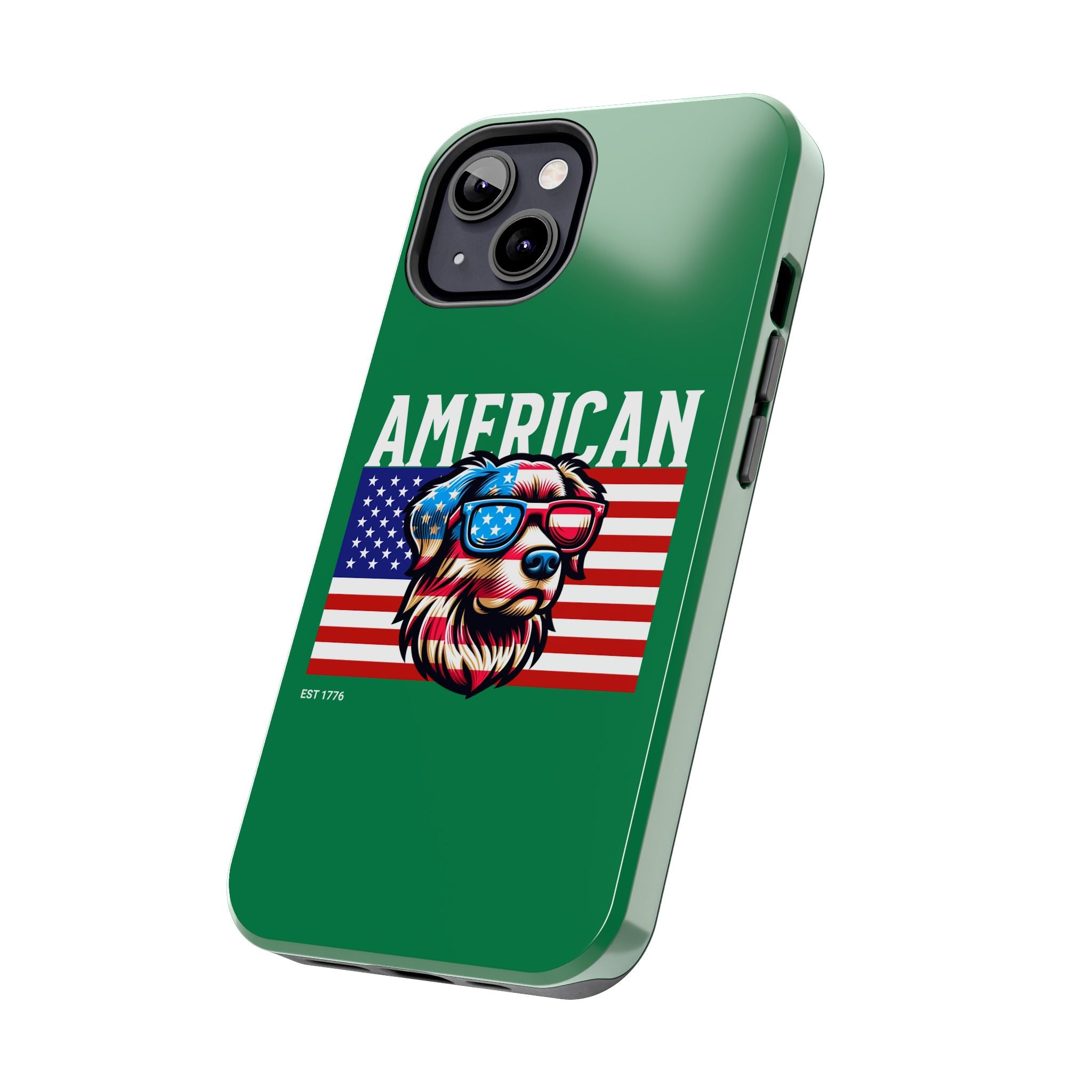American Dog Flag Tough Phone Case — Patriotic USA Phone Case