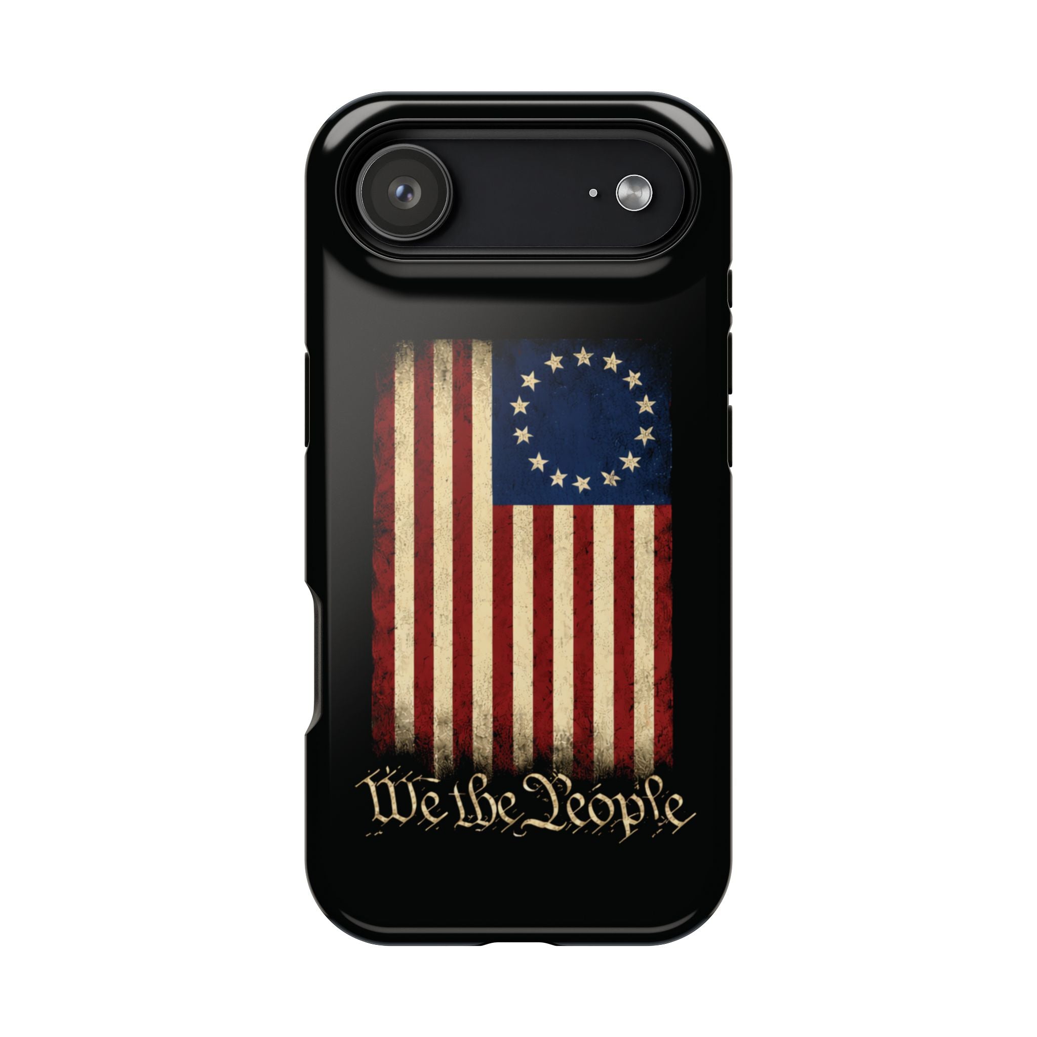Phone Case — Vintage Betsy Ross Flag "We the People" Magnetic Impact-Resistant Case