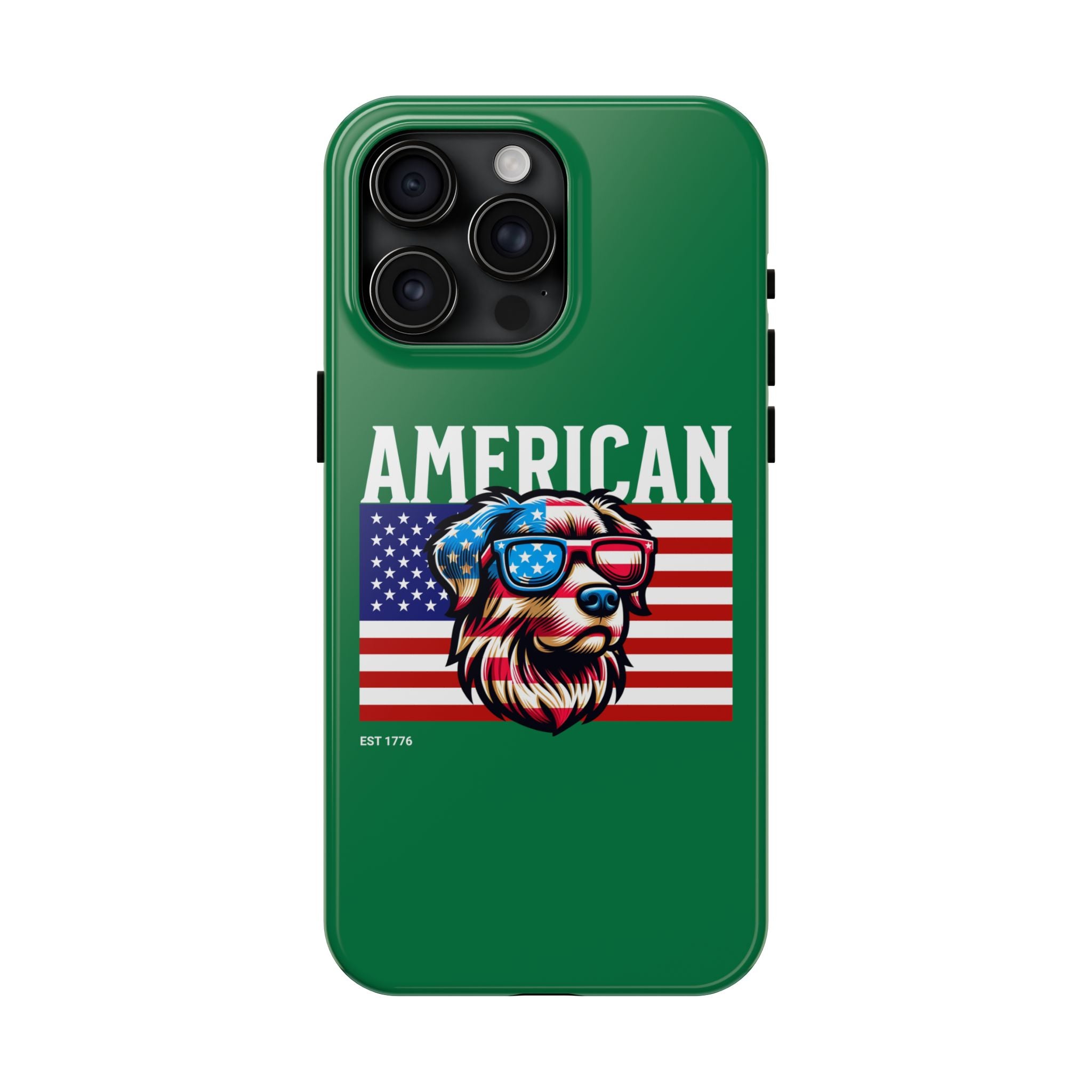 American Dog Flag Tough Phone Case — Patriotic USA Phone Case