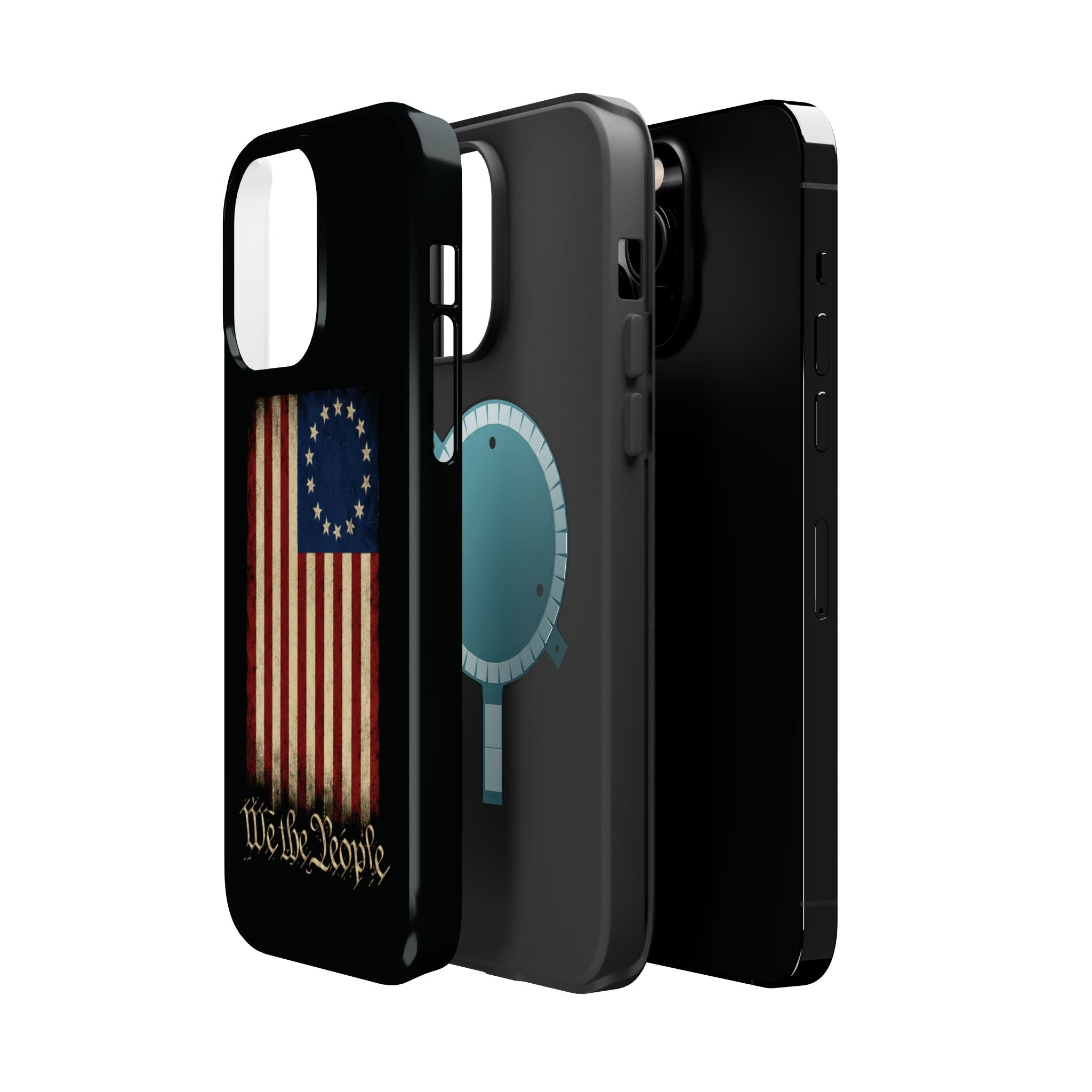 Phone Case — Vintage Betsy Ross Flag "We the People" Magnetic Impact-Resistant Case