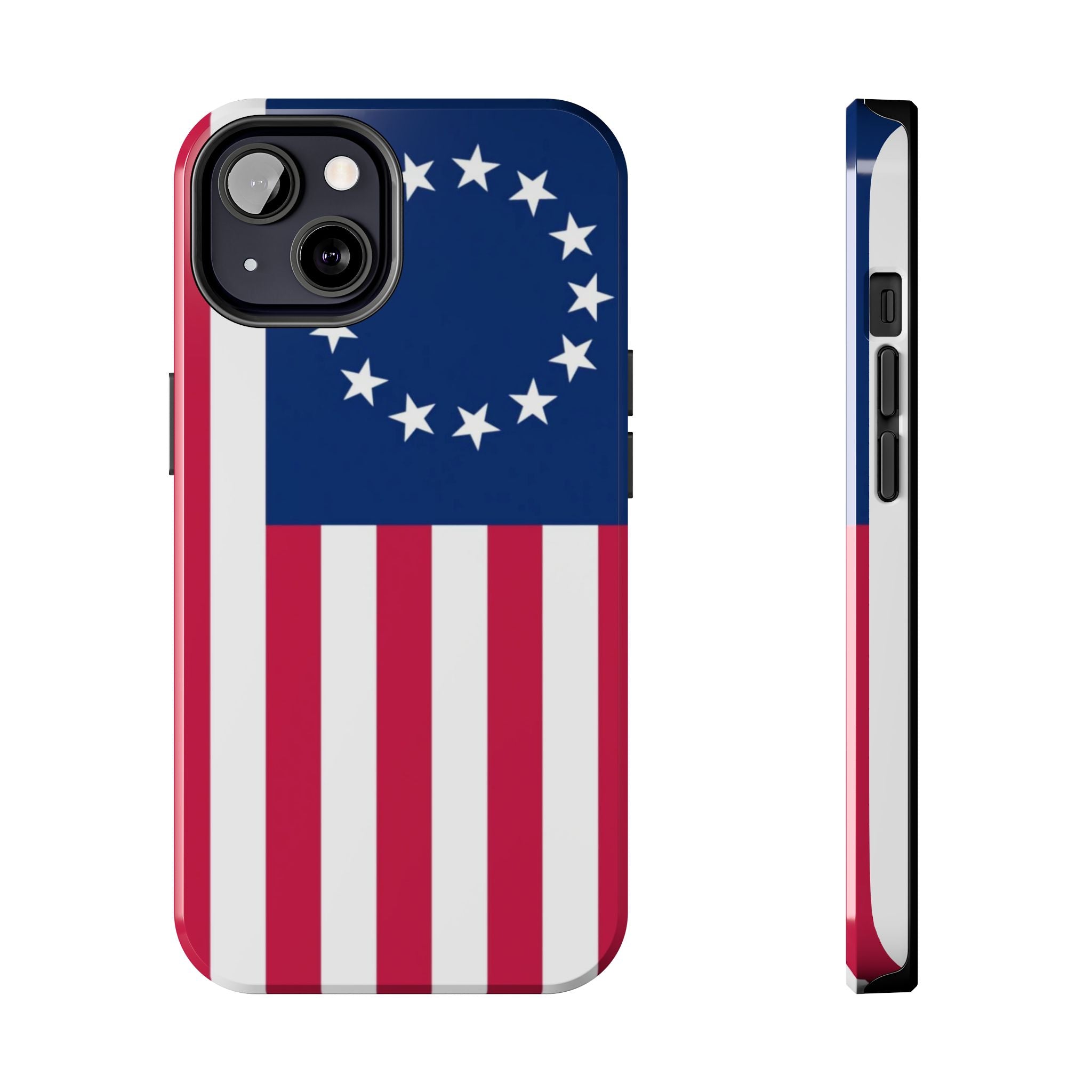 Betsy Ross Flag Tough Phone Case — Vintage 13-Star American Patriotic Cover