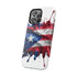 Puerto Rican Flag Paint Splash Design 17-13 - Magnetic Compatible