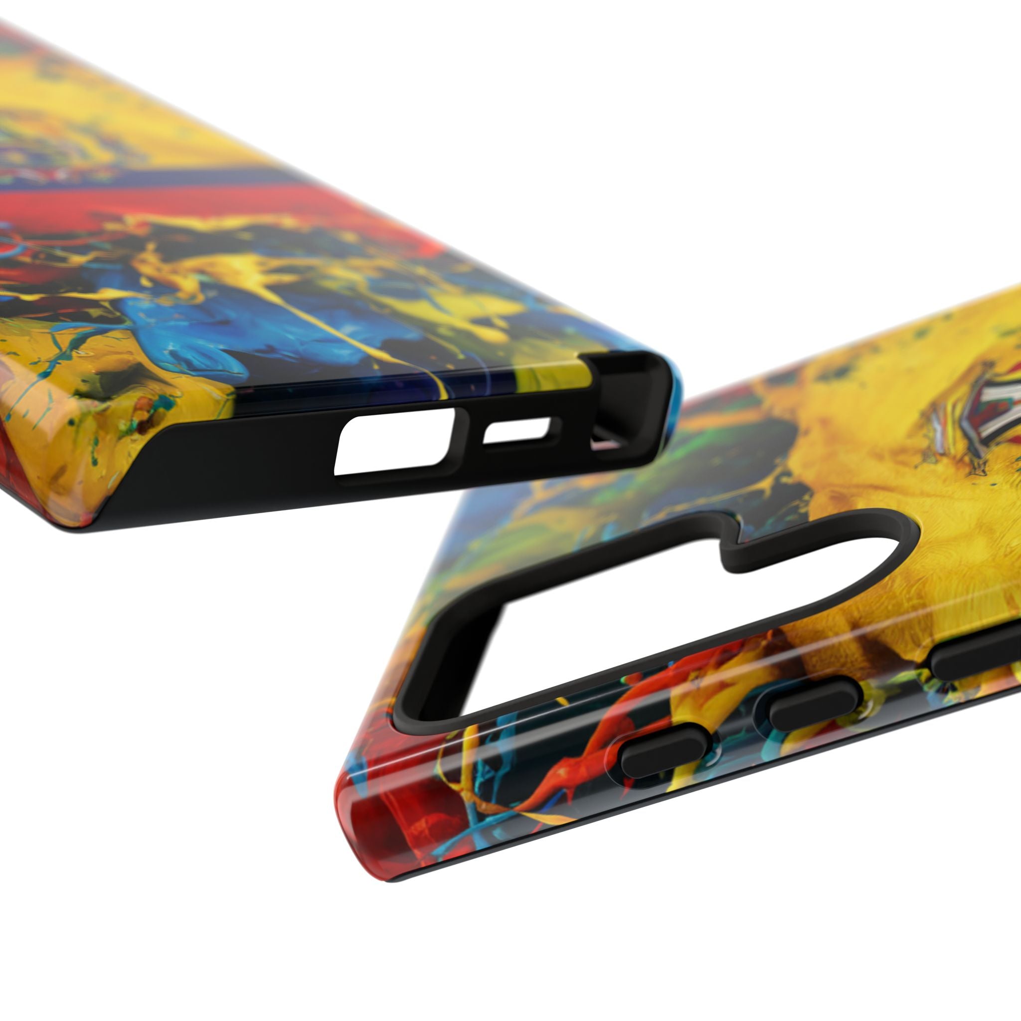 Phone Case, Ecuadorian Flag Paint Splash Design For Samsung And Google Pixel