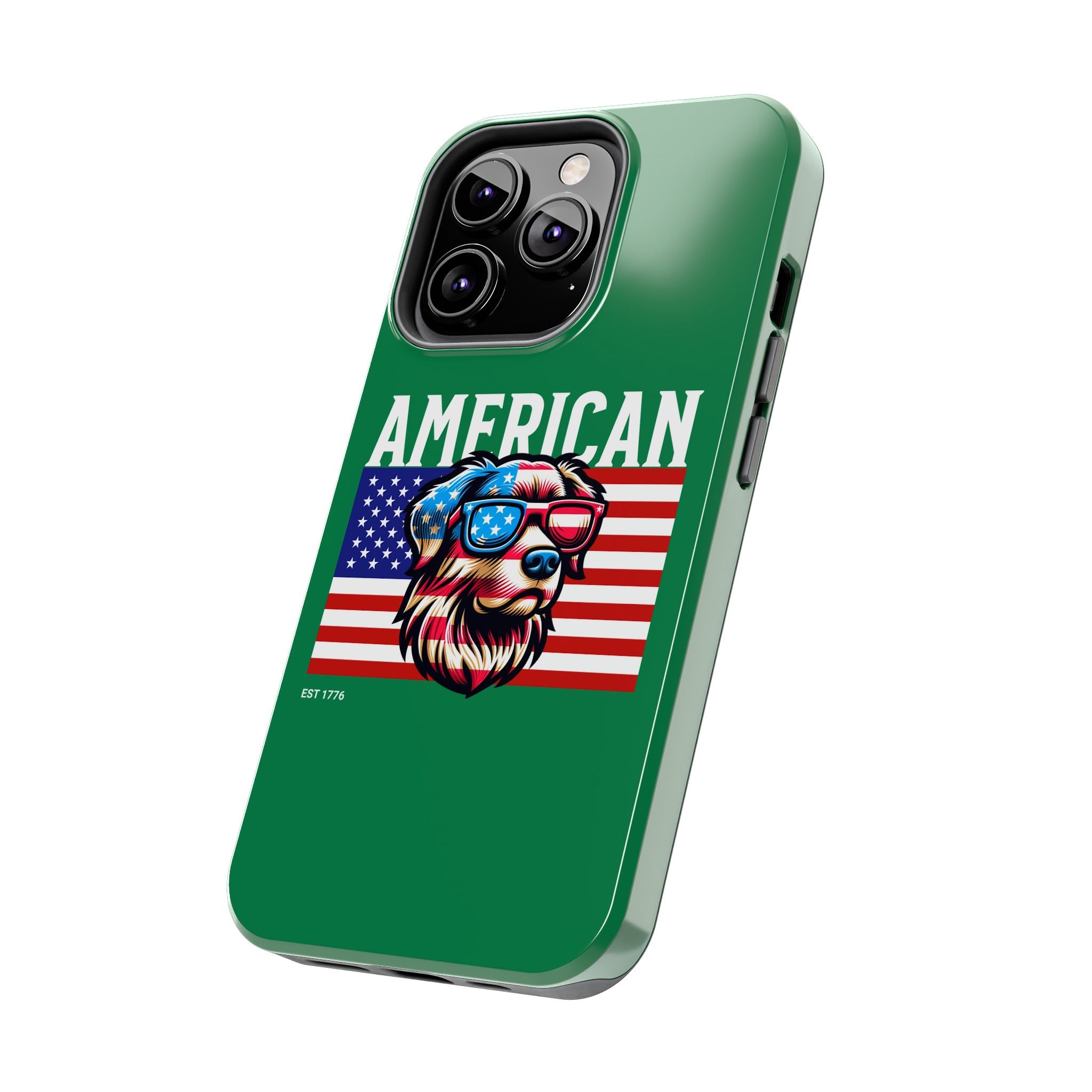 American Dog Flag Tough Phone Case — Patriotic USA Phone Case