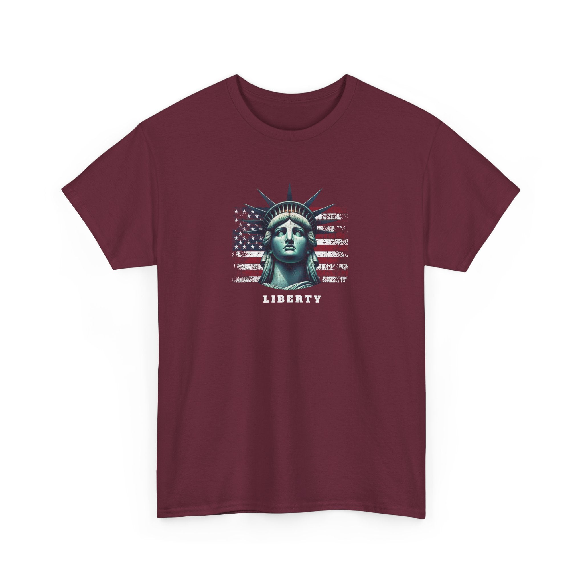 Statue of Liberty with American Flag "Liberty" Graphic