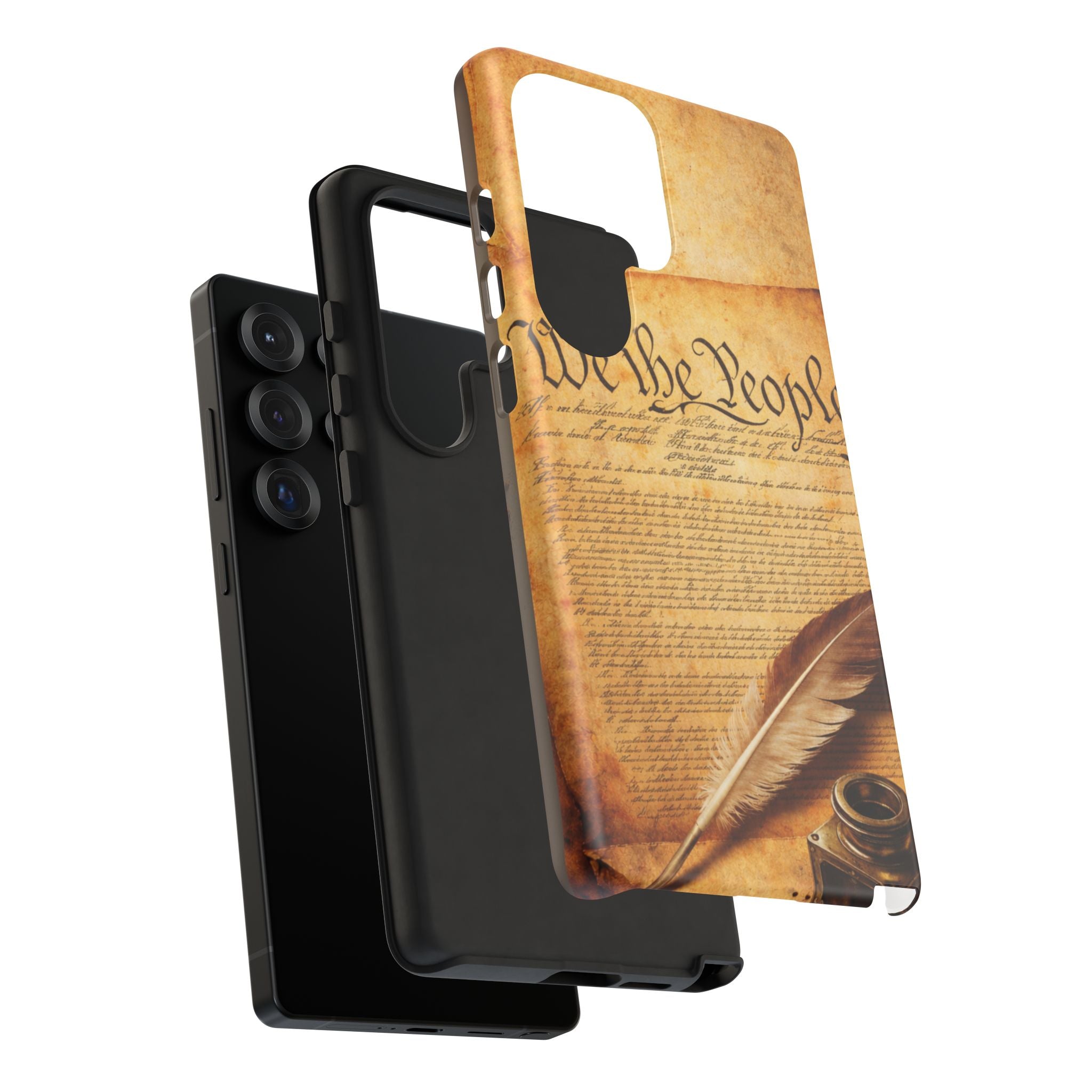 Phone Case — "We the People" Constitution Design with Quill & Ink (Patriotic)