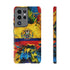 Phone Case, Ecuadorian Flag Paint Splash Design For Samsung And Google Pixel