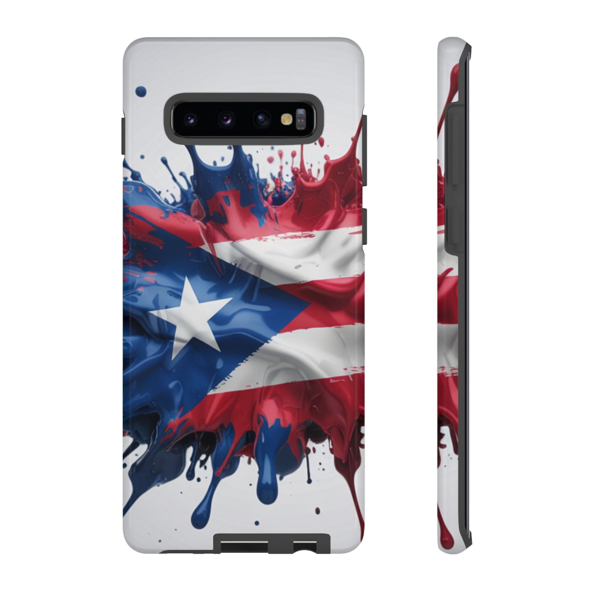 Phone Case For Samsung- Paint Splash Puerto Rican Flag
