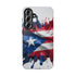 Phone Case For Samsung- Paint Splash Puerto Rican Flag