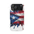 Puerto Rican Flag Paint Splash Design 17-13 - Magnetic Compatible
