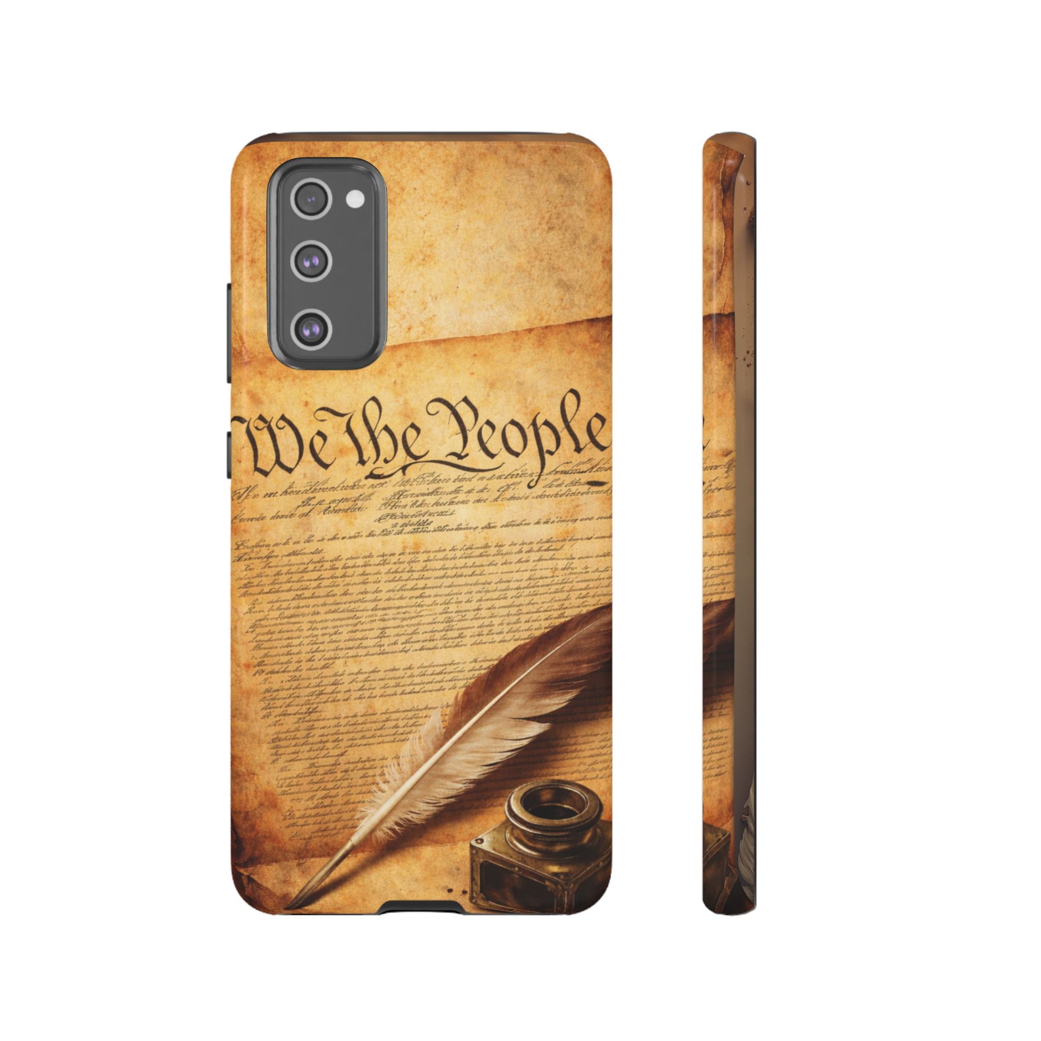 Phone Case — "We the People" Constitution Design with Quill & Ink (Patriotic)