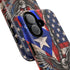 Puerto Rico Eagle Tough Magnetic Phone Case — Patriotic USA & PR Flag Design