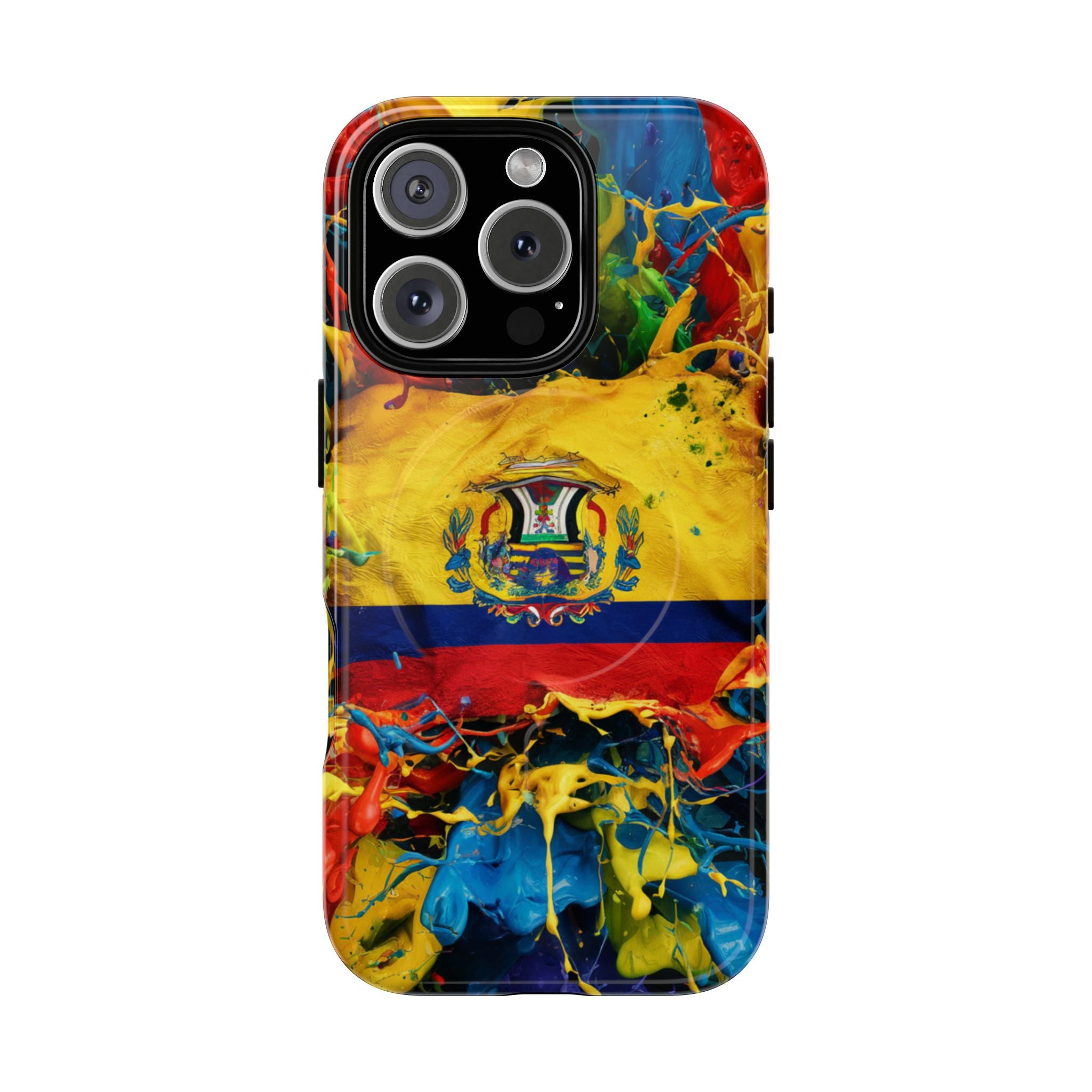 Paint Splash Phone Case, Ecuadorian design fits Iphone 14-16