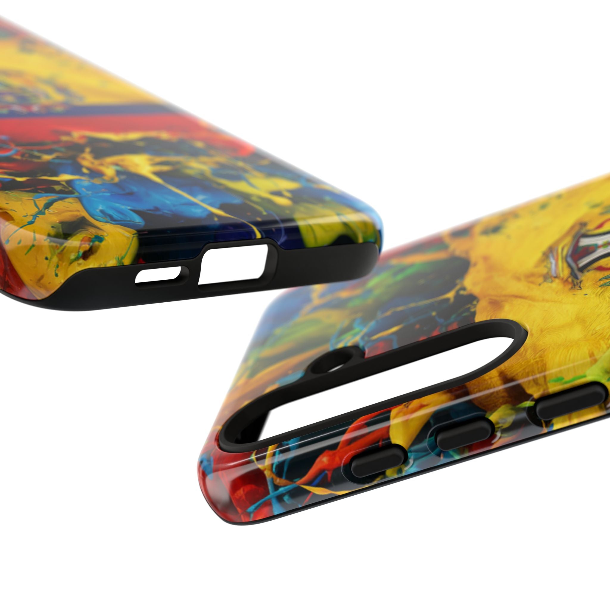 Phone Case, Ecuadorian Flag Paint Splash Design For Samsung And Google Pixel
