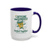Caffeine and Kindness 15oz Coffee Mug — Colorful Ceramic Mug