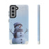 Winter Snowman Phone Case  Fits Samsuns s10-25 & Google Pixel