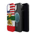 Persian Lion & Dove Magnetic Phone Case — Impact-Resistant iPhone Cover