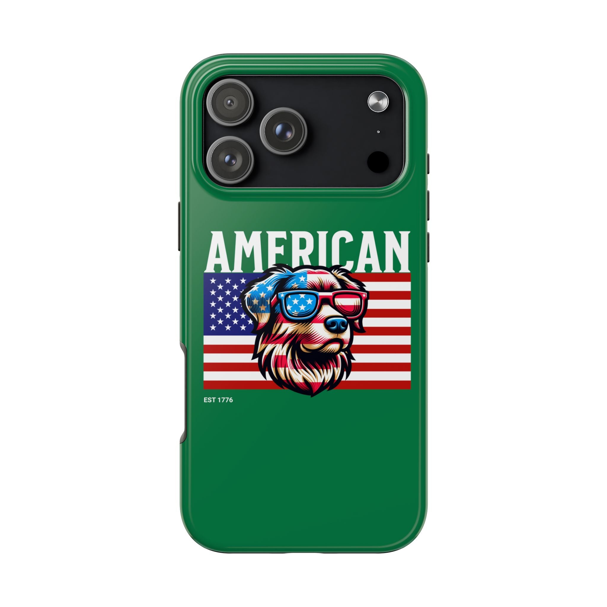 American Dog Flag Tough Phone Case — Patriotic USA Phone Case