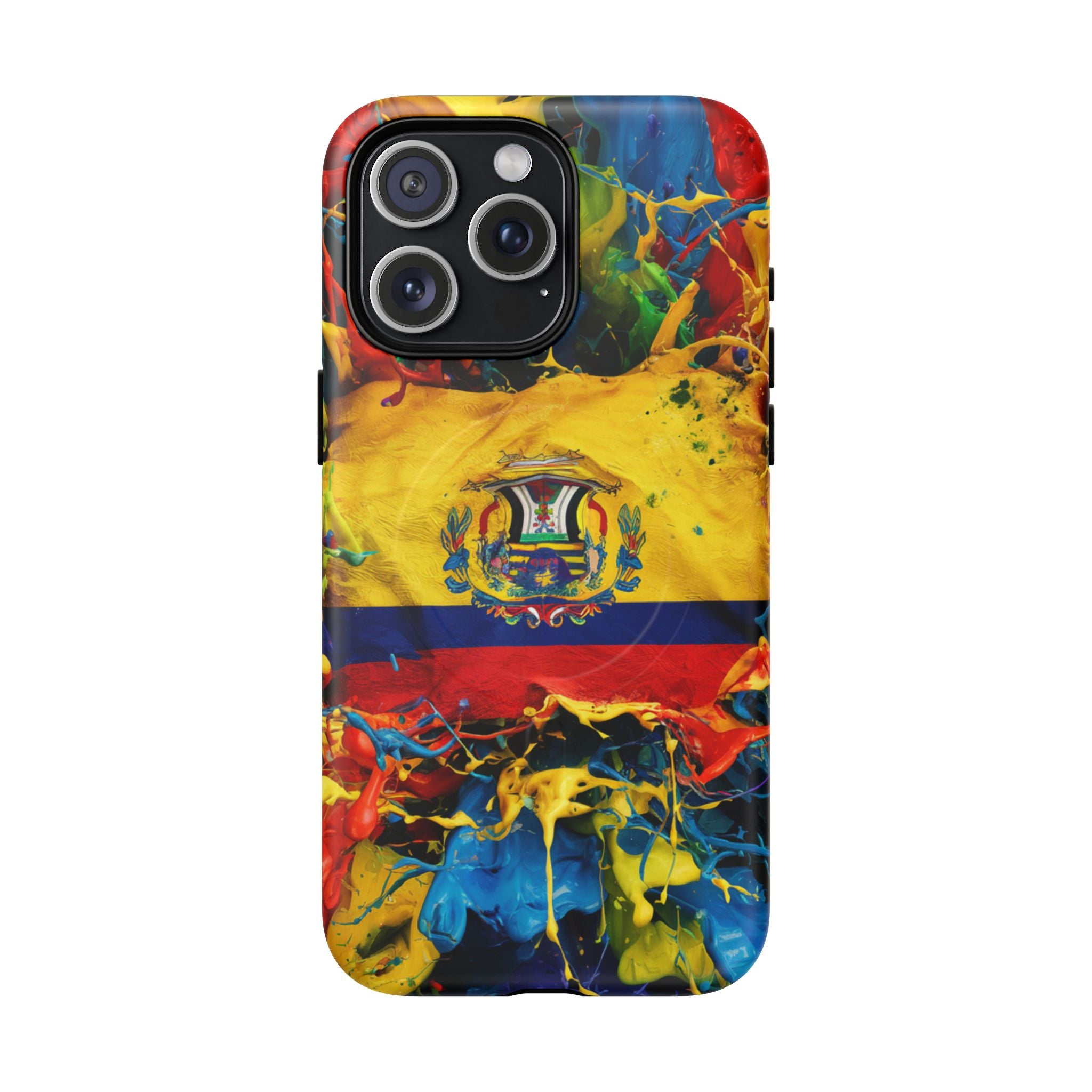 Paint Splash Phone Case, Ecuadorian design fits Iphone 14-16
