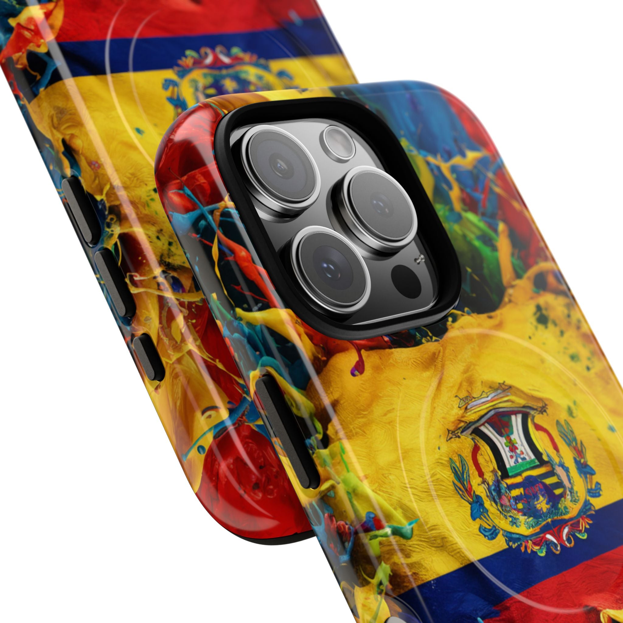 Paint Splash Phone Case, Ecuadorian design fits Iphone 14-16