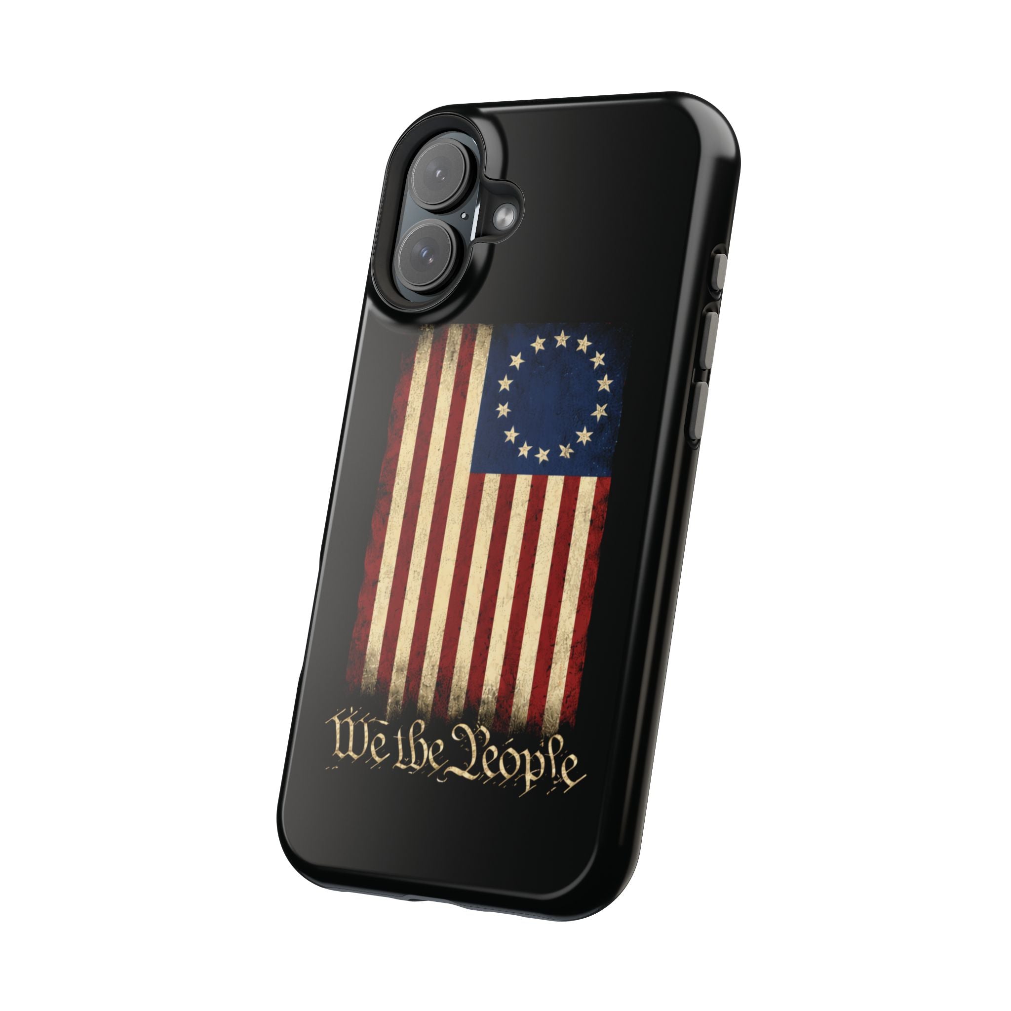 Phone Case — Vintage Betsy Ross Flag "We the People" Magnetic Impact-Resistant Case