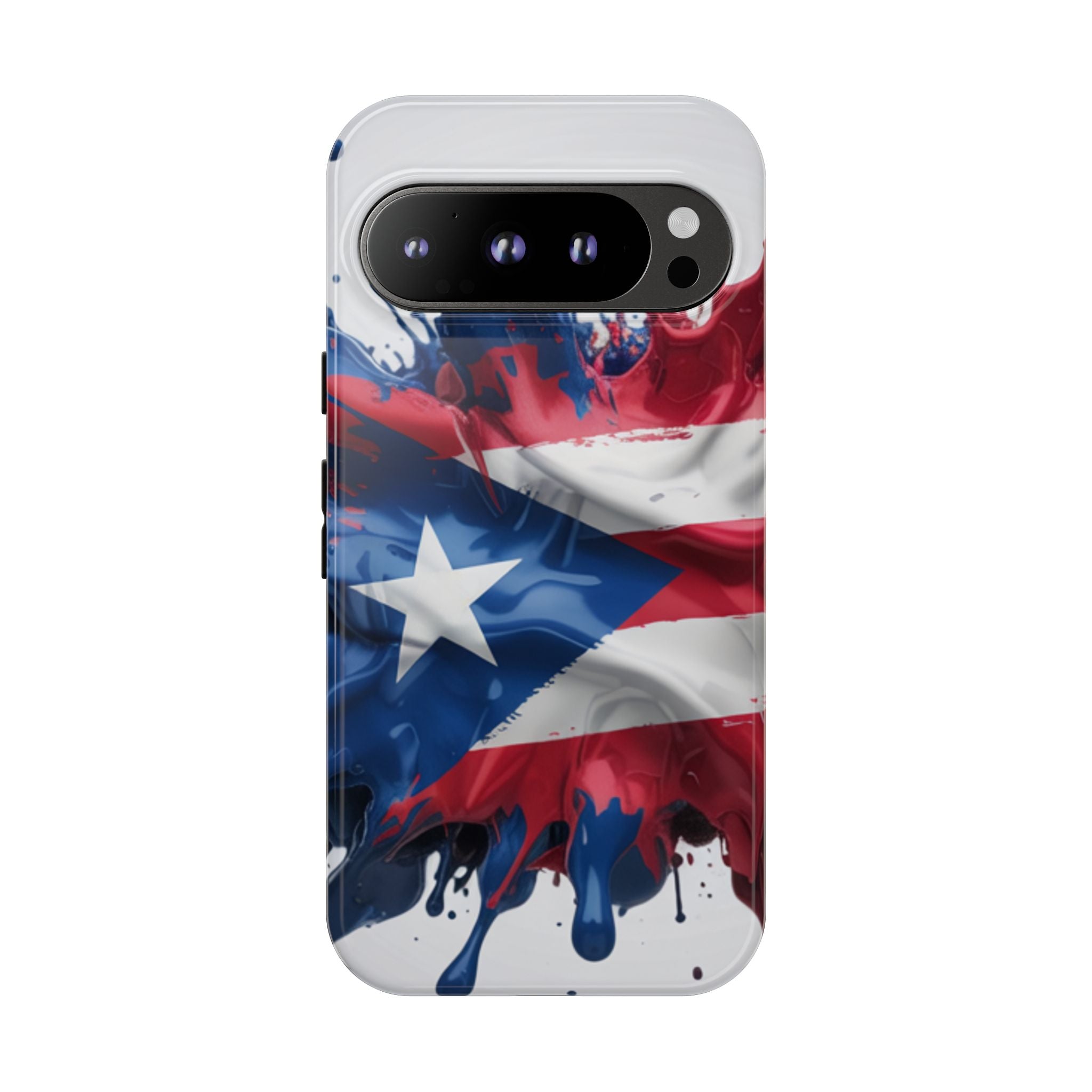 Phone Case For Samsung- Paint Splash Puerto Rican Flag