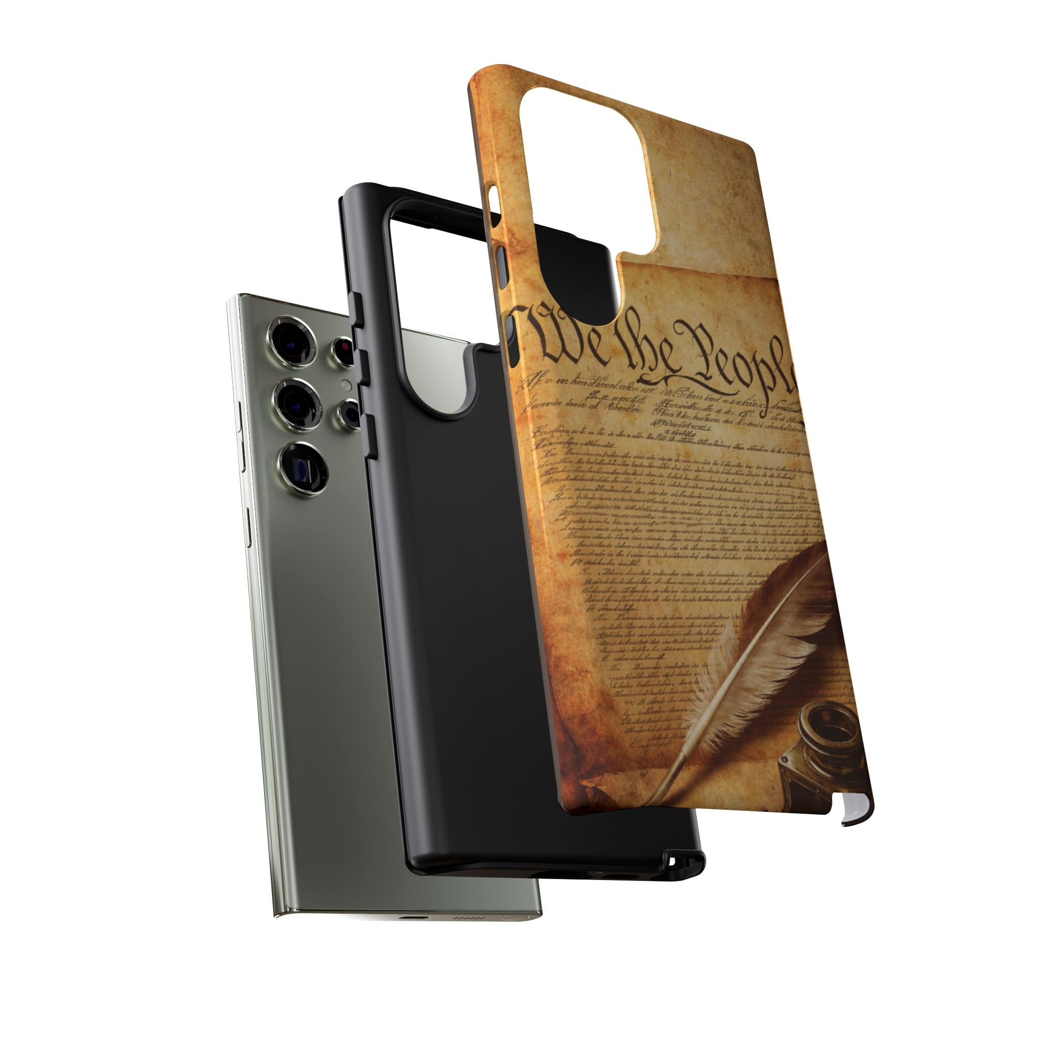 Phone Case — "We the People" Constitution Design with Quill & Ink (Patriotic)