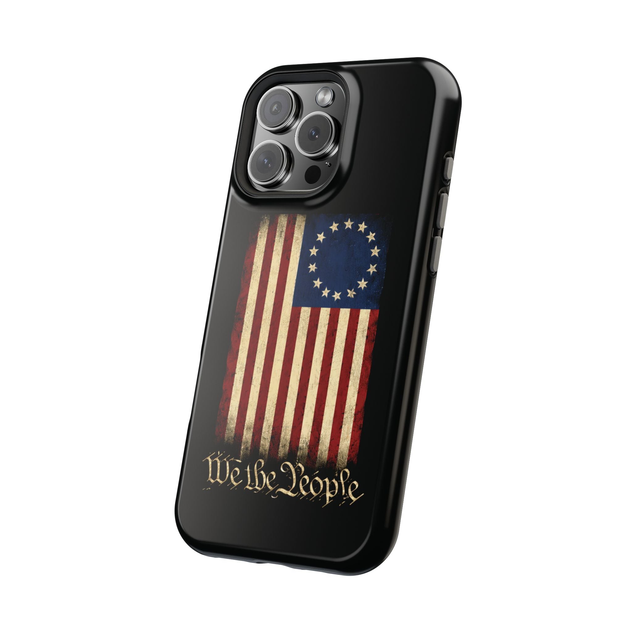 Phone Case — Vintage Betsy Ross Flag "We the People" Magnetic Impact-Resistant Case