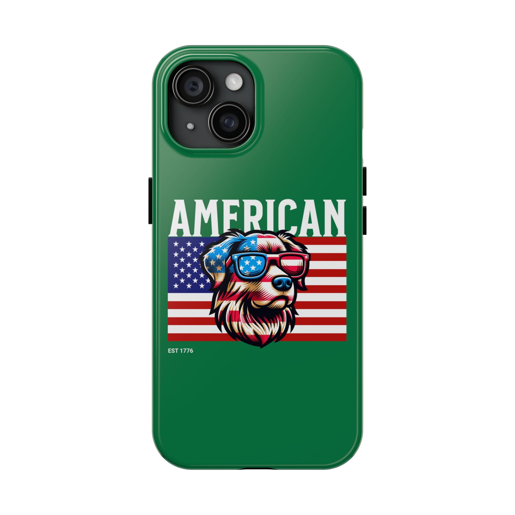American Dog Flag Tough Phone Case — Patriotic USA Phone Case